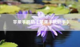 苹果手机助（苹果手机助手）