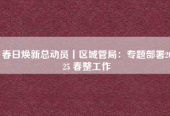 春日焕新总动员丨区城管局：专题部署2025 春整工作