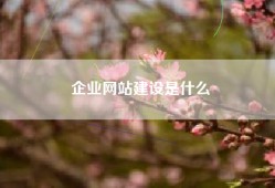 企业网站建设是什么