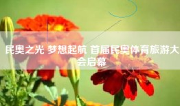 民奥之光 梦想起航 首届民奥体育旅游大会启幕
