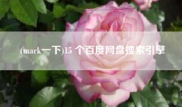 (mark一下)15 个百度网盘搜索引擎