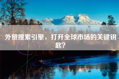 外贸搜索引擎，打开全球市场的关键钥匙？