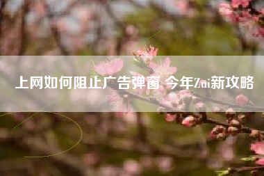 上网如何阻止广告弹窗 今年Zui新攻略 上网如何阻止广告弹窗 今年Zui新攻略