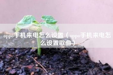 oppo手机来电怎么设置（oppo手机来电怎么设置歌曲）